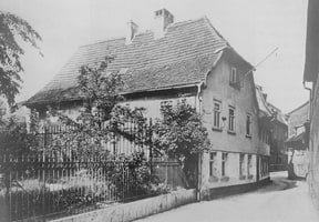 Historische Aufnahme des Eckermannhauses aus dem 19. Jahrhundert